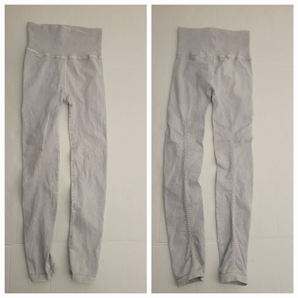 FP Free People Movement Leggings Womens XS/S High Rise Seamless Perforated